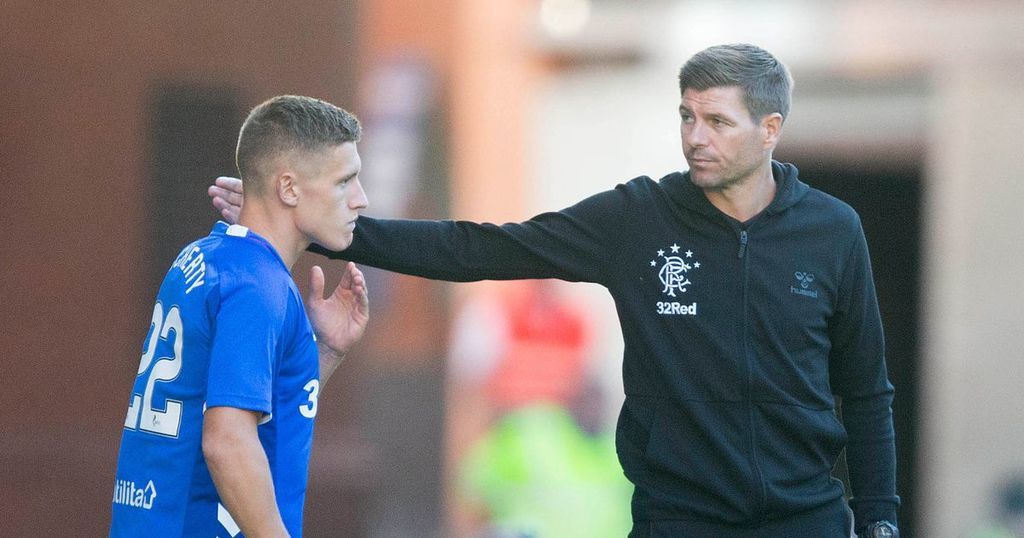 Greg Docherty Rangers Greg Docherty sends Rangers boss Steven Gerrard a…