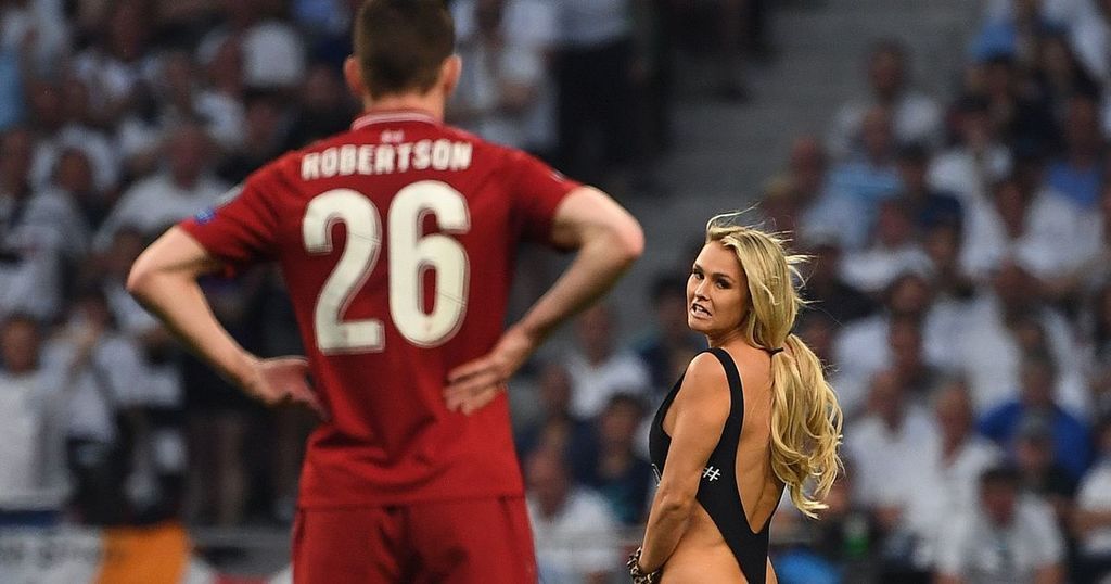 Champions League Final Pitch Invader Kinsey Wolanski