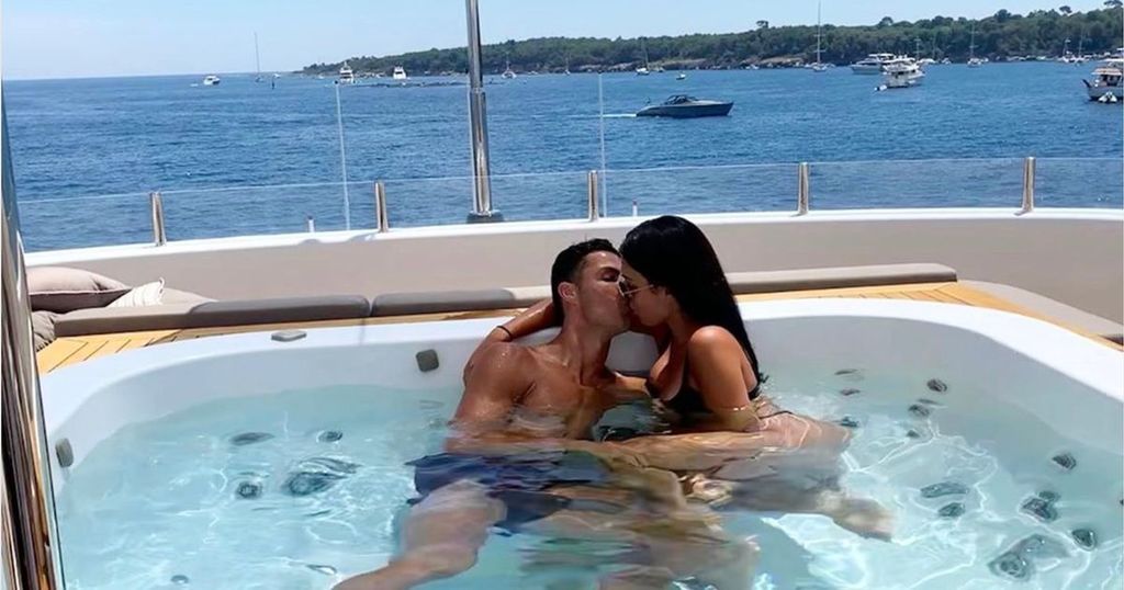 Cristiano Ronaldo does NOT look happy as Juventus star wears £1,800 Louis  Vuitton pyjamas while on his luxury yacht