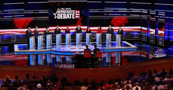 Democrats rail against economy-for-the-rich in first debate