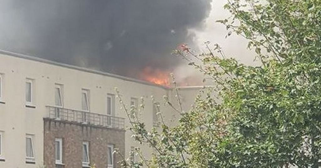 Premier Inn fire Flames coming from Cribbs Causeway…