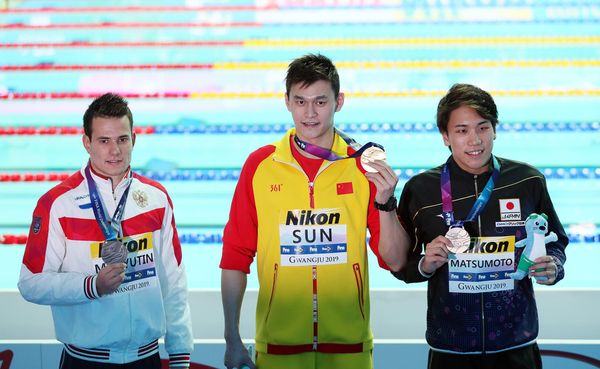 Scott blanks Sun on podium after Chinese wins 200 freestyle