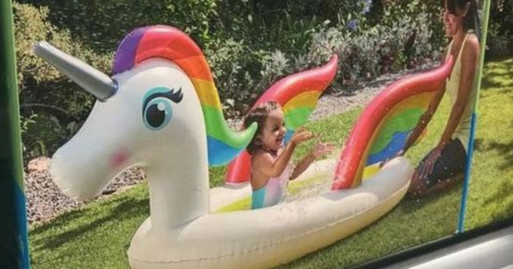 Tesco selling unicorn sprinkler paddling pool for just…