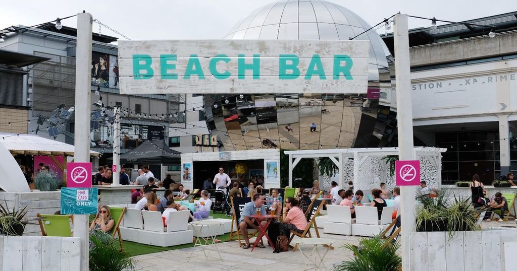 First look around huge popup beach bar in Bristol's…