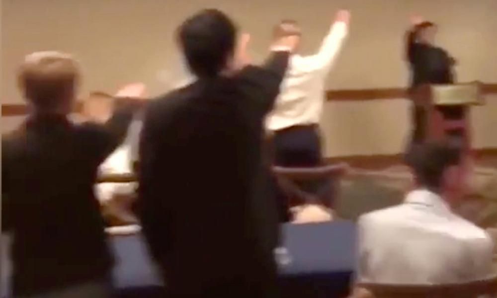 US high school students appear to give Nazi salute at…