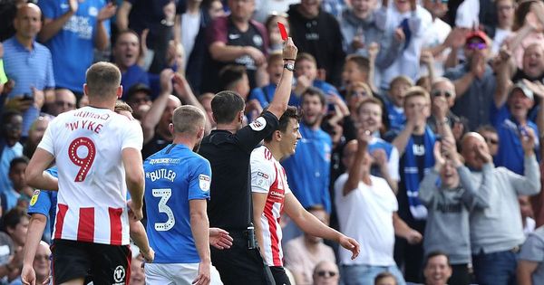 Jack Ross weighing up an appeal against Luke O'Nien's red card at Peterborough United