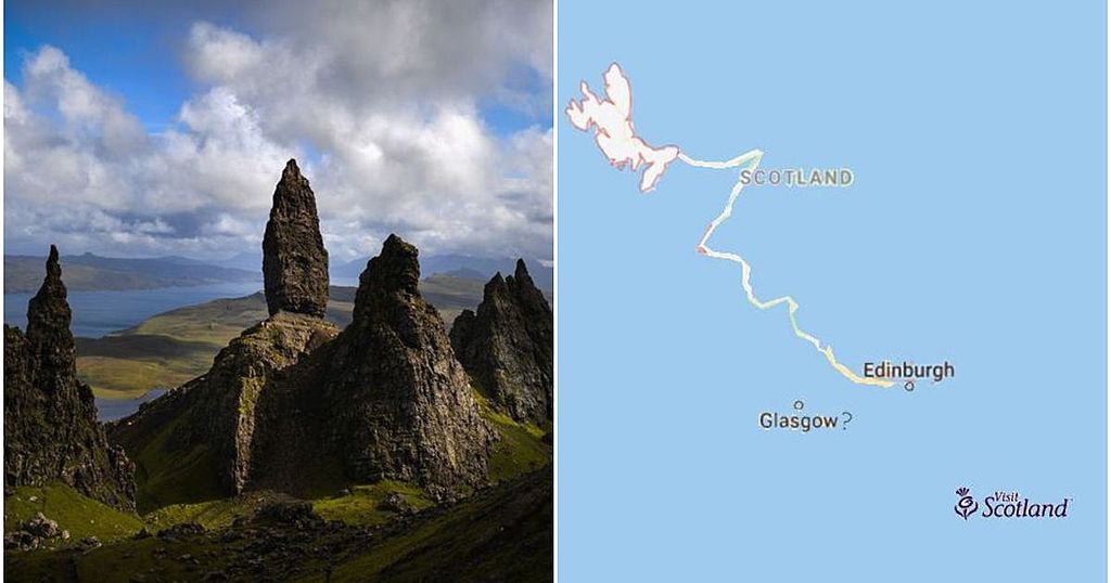 Scottish Fun Map This hilarious tourist map of Scotland shows how…