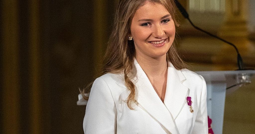 Heir to the Belgian throne Princess Elisabeth returns…