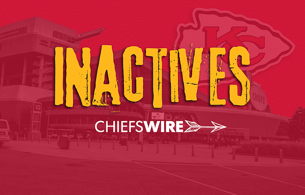 Inactives for Chiefs vs. Titans, Week 10