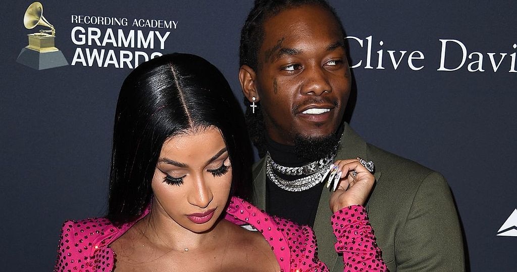 Offset grabs wife Cardi B's breast at Clive Davis' star-studded annual  pre-Grammy gala (Photos)