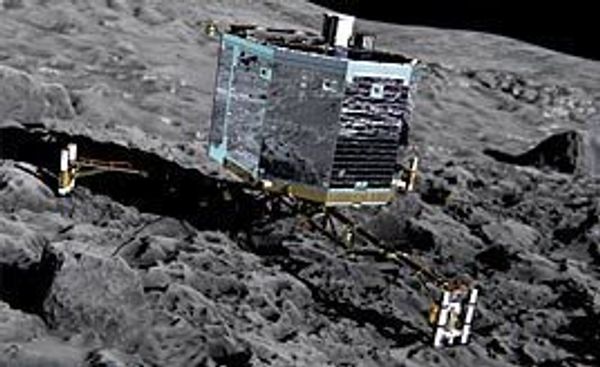 Philae lander and its host comet to skirt past the Sun