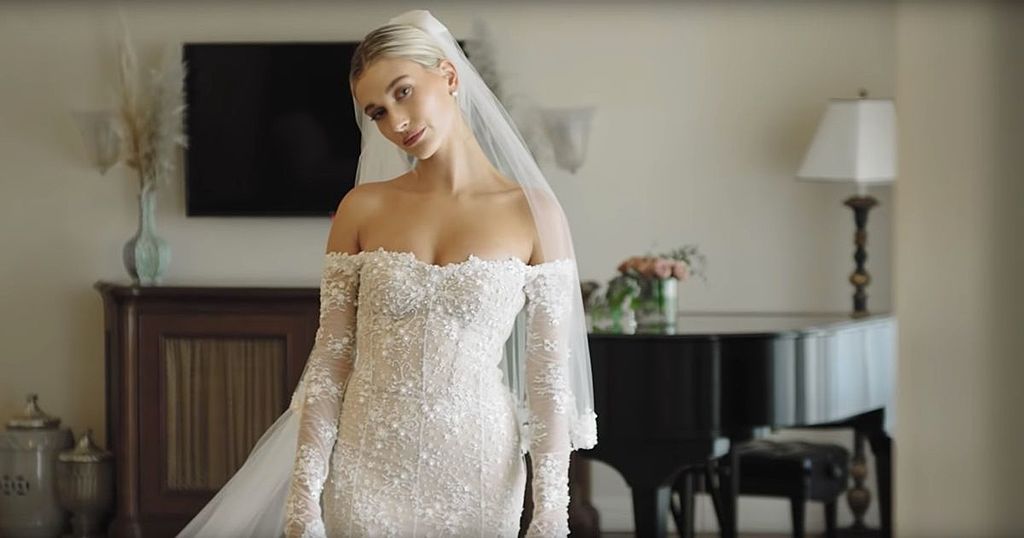 Hailey Bieber reveals first pictures of her unusual wedding dress, Ents &  Arts News