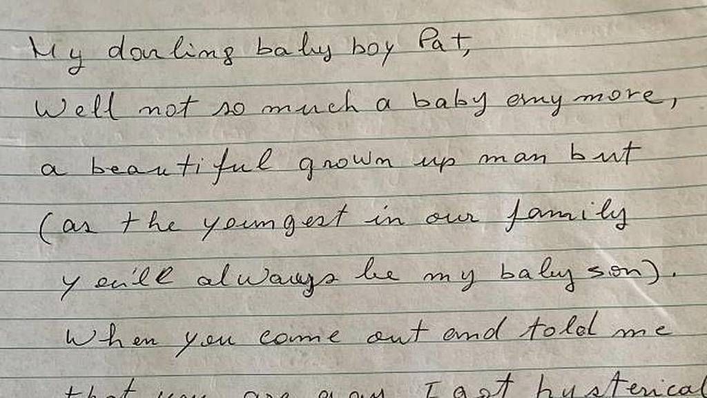 Mum's heartbreaking letter to gay son
