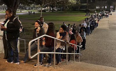 Democratic Voters Surge in Texas Primary, Waiting in Punishingly Long Lines as Officials Struggle to Keep Up