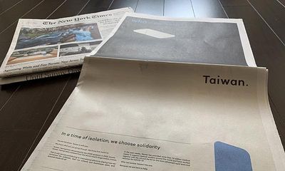 The Story Behind the 'Taiwan Can Help' Ad on New York Times