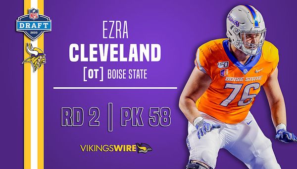 Vikings draft Boise State OT Ezra Cleveland at 58 overall in NFL Draft