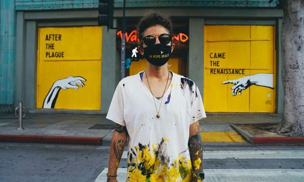 'I wanted to give hope': the artists making upbeat coronavirus murals