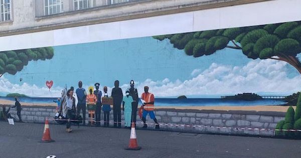 How artists are brightening up Weston-super-Mare's streets - and paying tribute to key workers