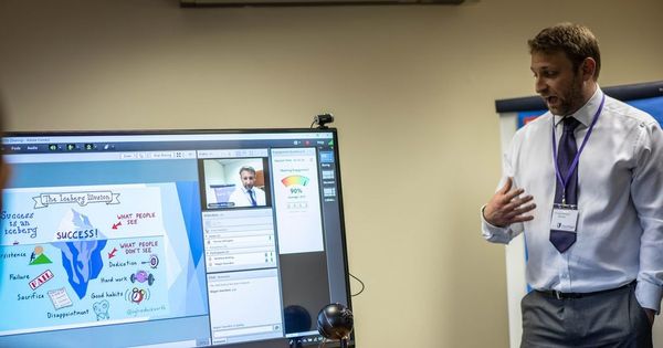 How live interactive online lessons work in schools around Wales