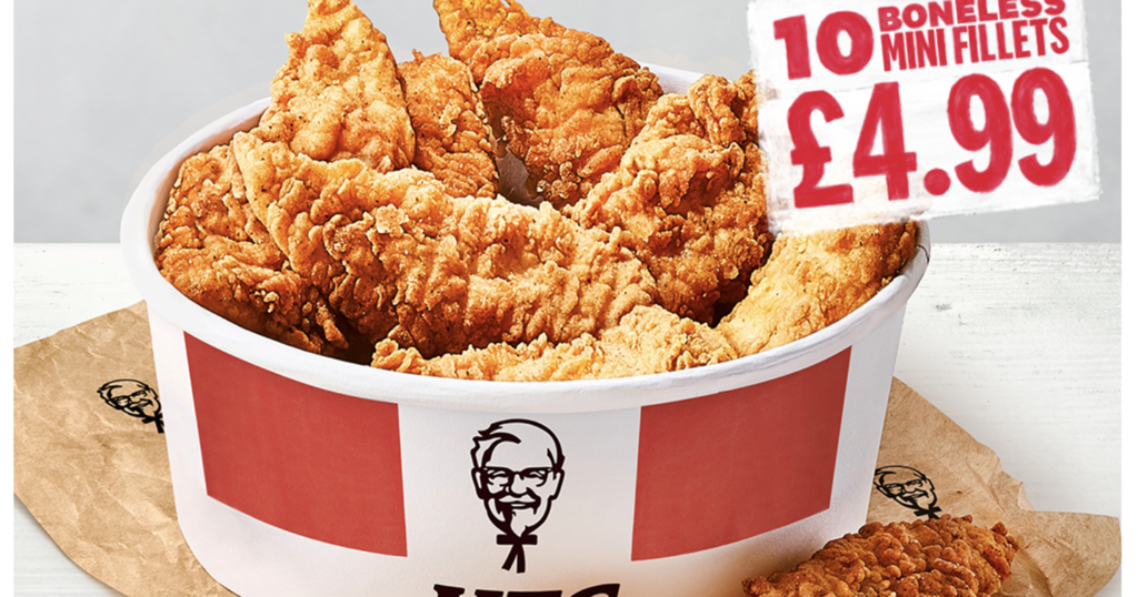 KFC Is Selling Boneless Banquet Buckets For Less Than…