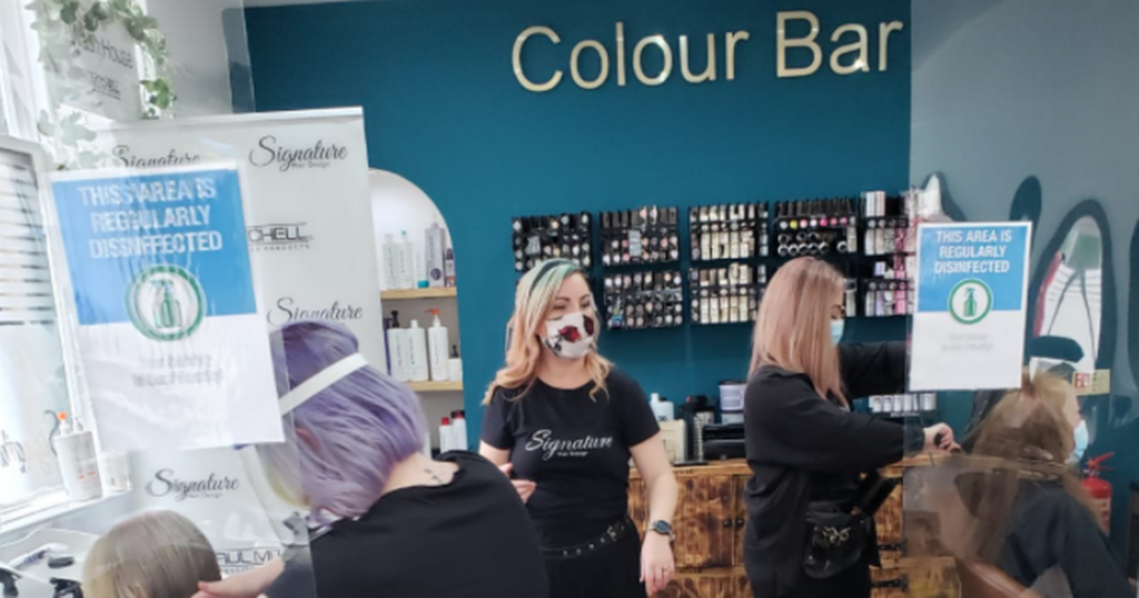 First look inside hairdressers as salons finally open…