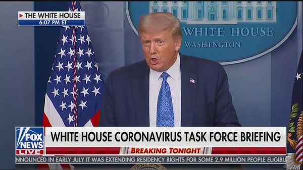 Trump says coronavirus briefings without health experts are a "concise way of doing it"