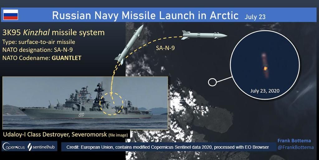 Unusual Satellite Image Shows Russian Missile Launch…