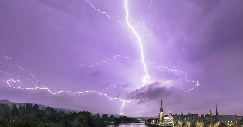 Map shows where lightning strikes hit Scotland during…