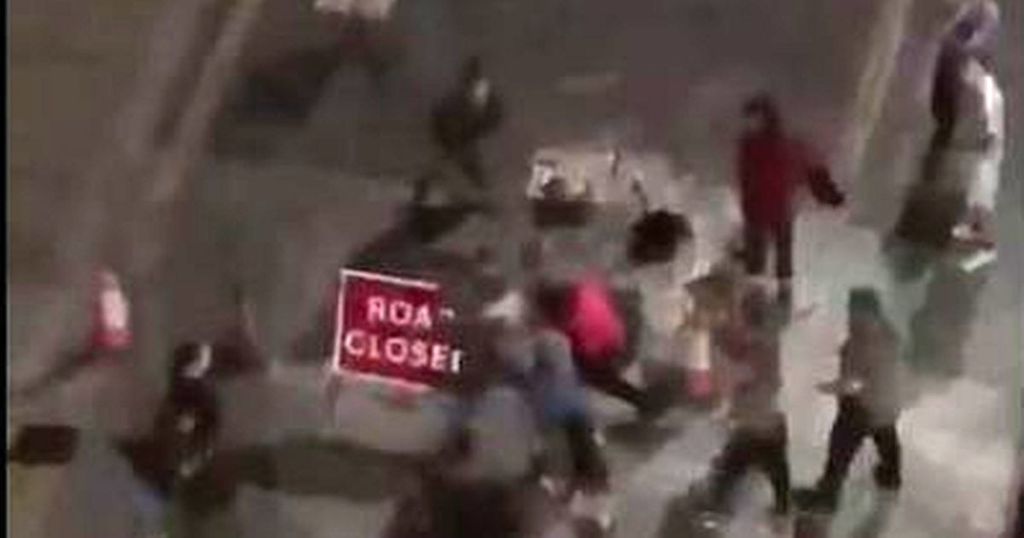 Shocking Cctv Footage Shows Moment Woman Knocked
