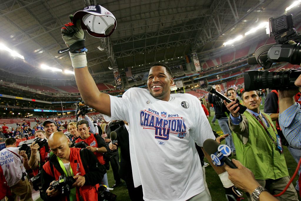 Michael Strahan Says Super Bowl Xlii Jersey Being 