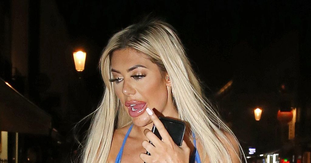 Chloe Ferry flashes boobs in see-through bra on wild…