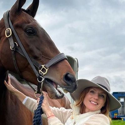 Former Spice Girl Geri and Red Bull boss Christian Horner have first racecourse runner
