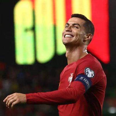 Cristiano Ronaldo breaks men's international caps record, scores double