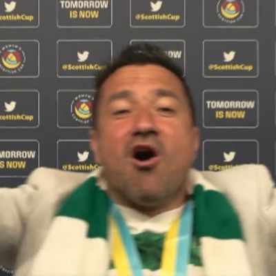 Watch as Fran Alonso bursts into Celtic song mid-interview after Scottish Cup triumph