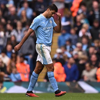No arm around the shoulder – Pep Guardiola counts the cost of Rodri red card