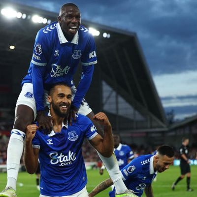 Calvert-Lewin’s strike sinks Brentford as Everton collect first Premier League win