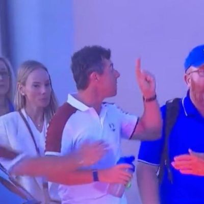 Angry Rory McIlroy boils over in Ryder Cup car park row with US caddie