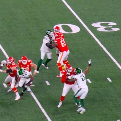 NFL Fans Were in Disbelief Over Obvious Missed Penalty on Patrick Mahomes's Pivotal First-Down Run