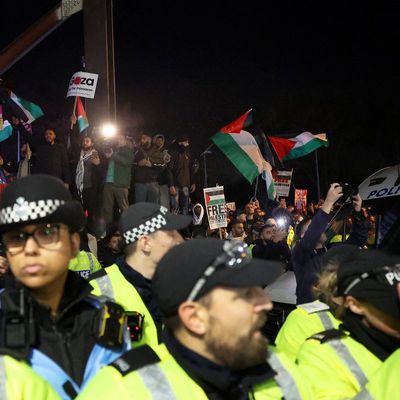 Eleven arrests after pro-Palestine protest outside Aston Villa-Maccabi Tel Aviv match